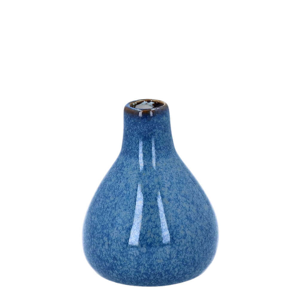 Gisela Graham Porcelain Vase Blue Bud